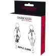 DARKNESS - NIPPELKLEMME AUS METALL MIT KETTE DARKNESS - NIPPELKLEMME AUS METALL MIT KETTE