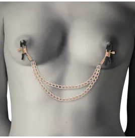 COQUETTE CHIC DESIRE - FANTASY METAL NIPPLE CLIPS WITH CHAIN