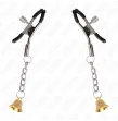 KINK - PINZAS PARA PEZONES CON COLGANTE DE CAMPANA DORADO 6 CM KINK - PINZAS PARA PEZONES CON COLGANTE DE CAMPANA DORADO 6 CM