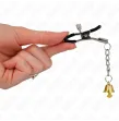 KINK - PINZAS PARA PEZONES CON COLGANTE DE CAMPANA DORADO 6 CM KINK - PINZAS PARA PEZONES CON COLGANTE DE CAMPANA DORADO 6 CM