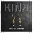 KINK - GOLDENE DÜNNE NIPPELKLEMMEN MIT 3 SCHWARZEN GLASPERLEN 7 CM