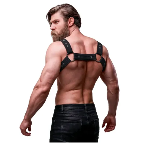 FETISH SUBMISSIVE ATTITUDE - VERSTELLBARER NEOPREN-BRUST-SPORT-HARNESS FÜR MNNER