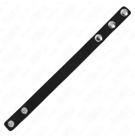 KINK - ANILLO PENE CUERO CON CIERRE A PRESIÓN 21.5 X 1.5 CM