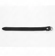 KINK - LEATHER PENIS RING WITH PRESSURE CLOSURE 22 X 2 CM
