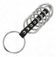 KINK - 7 PENISRINGE AUS METALL 3,2 CM BIS 5 CM DURCH LEDER VERBUNDEN