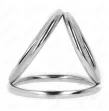 KINK - ANNEAU PÉNIS EN MÉTAL TRIPLE CHROME 3,8 CM À 5 CM MODÈLE 2
