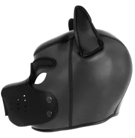 DARKNESS - NEOPRENE DOG MASK WITH REMOVABLE MUZZLE L