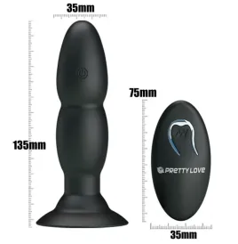 PRETTY LOVE - PLUG VIBRATOR AND ROTATION BY REMOTE CONTROL