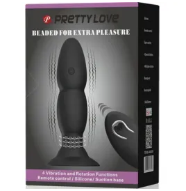 PRETTY LOVE - PLUG VIBRADOR Y ROTACIÓN POR CONTROL REMOTO