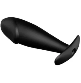 PRETTY LOVE - SILIKON ANAL PLUG PENIS FORM UND 12 VIBRATIONSMODI SCHWARZ