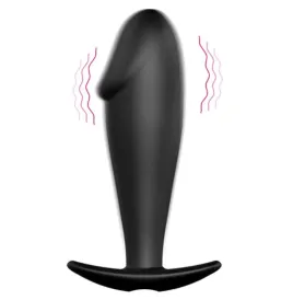 PRETTY LOVE - SILIKON ANAL PLUG PENIS FORM UND 12 VIBRATIONSMODI SCHWARZ