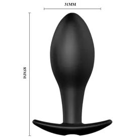 PRETTY LOVE - ANAL PLUG ANKERFORM SILIKON 12 VIBRATIONSMODI SCHWARZ