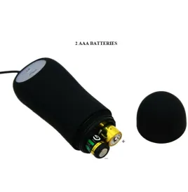 PRETTY LOVE - ANAL PLUG ANKERFORM SILIKON 12 VIBRATIONSMODI SCHWARZ