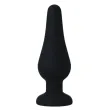 INTENSE - ANAL PLUG PIPO M BLACK SILICONE 11 CM INTENSE - ANAL PLUG PIPO M BLACK SILICONE 11 CM