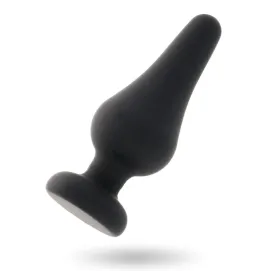 INTENSE - ANALPLUG PIPO M SCHWARZES SILIKON 11 CM