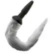 DARKNESS - PLUG ANAL SILICONA CON COLA GRIS DARKNESS - PLUG ANAL SILICONA CON COLA GRIS
