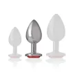 INTENSE - PLUG ANAL METAL CON CRISTAL ROJO TALLA M INTENSE - PLUG ANAL METAL CON CRISTAL ROJO TALLA M