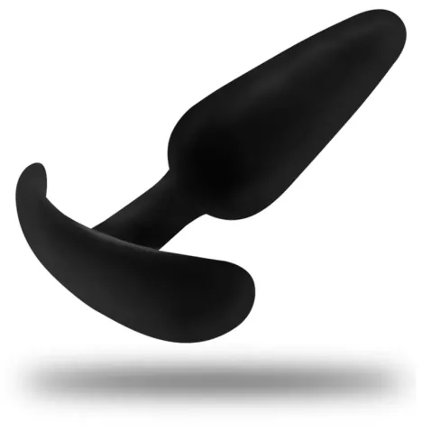 BLACKandSILVER - PLUG ANALE IN SILICONE KAEL CON MANICO MEDIO