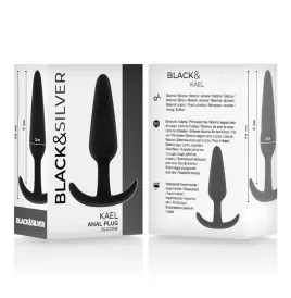 BLACKandSILVER - KAEL SILIKON ANALPLUG MIT MITTLEREM GRIFF