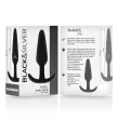 BLACKandSILVER - PLUG ANALE IN SILICONE KAEL CON MANICO MEDIO