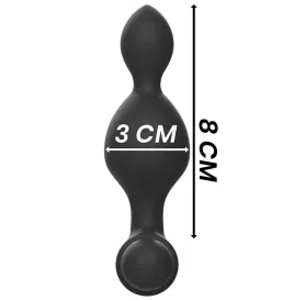 BLACKandSILVER - TUCKER PETITE TÉLÉCOMMANDE POUR PLUG ANAL EN SILICONE