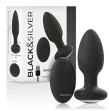 BLACKandSILVER - TÉLÉCOMMANDE DU ROTATEUR ANAL EN SILICONE WELLS PLUG