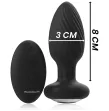 BLACKandSILVER - WELLS PLUG SILIKON ANAL ROTATOR FERNBEDIENUNG