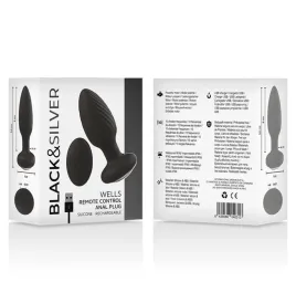 BLACKandSILVER - WELLS PLUG SILIKON ANAL ROTATOR FERNBEDIENUNG