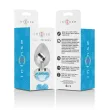INTENSE - ALUMINUM METAL ANAL PLUG BLUE HEART SIZE S