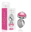 INTENSE - ALUMINUM METAL ANAL PLUG PINK HEART SIZE L INTENSE - ALUMINUM METAL ANAL PLUG PINK HEART SIZE L