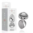 INTENSE - ANAL PLUG METAL ALUMINUM WHITE HEART SIZE L INTENSE - ANAL PLUG METAL ALUMINUM WHITE HEART SIZE L
