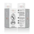 INTENSE - PLUG ANALE METALLO ALLUMINIO BIANCO CUORE TAGLIA L INTENSE - PLUG ANALE METALLO ALLUMINIO BIANCO CUORE TAGLIA L