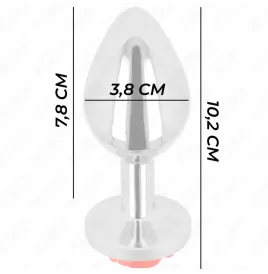 KINK - PLUG ANAL ROSA ROJA TALLA L