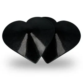 COQUETTE CHIC DESIRE - NIPPELABDECKUNGEN MIT SCHWARZEN HERZEN