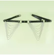 SUBBLIME - CINTURA CON CATENA IN PELLE NERA TAGLIA UNICA SUBBLIME - CINTURA CON CATENA IN PELLE NERA TAGLIA UNICA