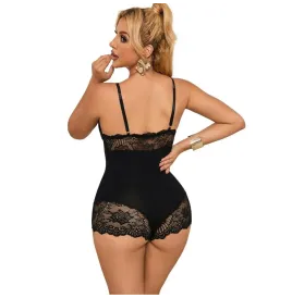 SUBBLIME - ORSACCHIOTTO CON DETTAGLI IN PIZZO FLOREALE NERO S-M