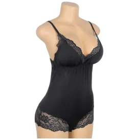 SUBBLIME - ORSACCHIOTTO CON DETTAGLI IN PIZZO FLOREALE NERO S-M