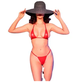 CHILIROSE - CR 4840 MICRO BIKINI ROSSO S-M