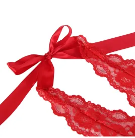 SUBBLIME - 953973 BODY SEXY CON VOLANTES CINTURÓN ROJO S-M