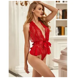 SUBBLIME - 953980 BODY SEXY CON VOLANT CINTURA ROSSO L-XL