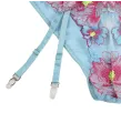 SUBBLIME - 954116 BH HÖSCHEN MIT STRUMPFGÜRTEL BLUMENDESIGN BLAU L-XL SUBBLIME - 954116 BH HÖSCHEN MIT STRUMPFGÜRTEL BLUMENDESIGN BLAU L-XL