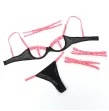SUBBLIME - 955298 BRA SET WITH NECKLACE AND LEG DETAILS FLUORESCENT PINK S-M SUBBLIME - 955298 BRA SET WITH NECKLACE AND LEG DETAILS FLUORESCENT PINK S-M