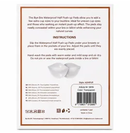 BYE-BRA - SEMI PADS PUSH-UP TRASPARENT