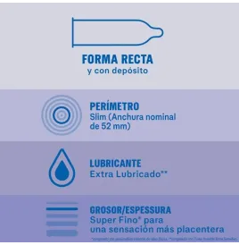 DUREX - EXTRA LUBRICATED INVISIBLE CONDOMS 12 UNITS
