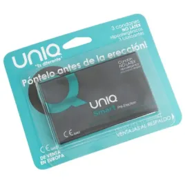 UNIQ - SMART LATEX FREE PRE-ERECTION CONDOMS 3 UNITS
