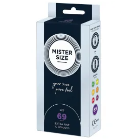 MISTER SIZE - CONDOMS SIZE XXXL 69 MM (10 UNITS)