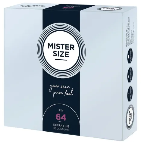 MISTER SIZE - PRÉSERVATIFS TAILLE XXL 64 MM (36 UNITÉS)