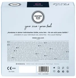 MISTER SIZE - PRÉSERVATIFS TAILLE XXL 64 MM (36 UNITÉS)