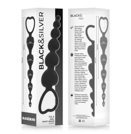 BLACKandSILVER - MILA ANAL CHAIN OF HEARTS 18 CM