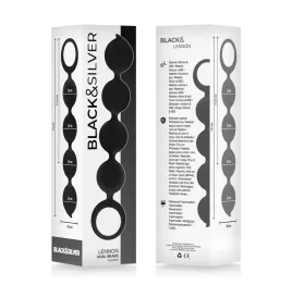 BLACKandSILVER - LENNON ANAL ROSENKRANZ 4 SILIKONKUGELN 15 CM